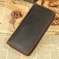 Billetera Ejecutiva de Cuero Vacuno Premium 1064 Café