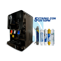 Mini dispensador de agua ultrablack platinum pro 5 etapas con UV - Purificador de agua