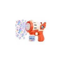 Pistola de Burbujas Infantil Automática con Luz LED  Color Naranja