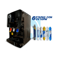 Mini dispensador de agua ultrablack edition prime 6 etapas con UV - Purificador de agua
