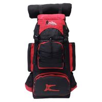 Mochila Campera Kengar Modelo N.3 Negro - Rojo