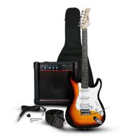 Pack Guitarra Eléctrica Vozzex Sunburst con Amplificador y Accesorios
