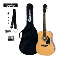 Pack Guitarra Acústica Epiphone Songmaker DR-100 Natural PPAG-EA10NANH1