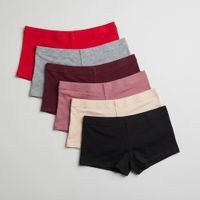 Pack x5 Calzones tipo Bóxers de Mujer Algodón Pima Premium