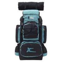 Mochila Campera Kengar Modelo N.3 Negro - Verde Jade