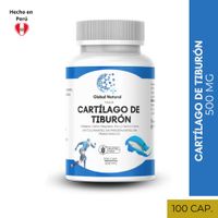 Cartílago de tiburón en capsulas 100 unid de 500MG - Global Natural