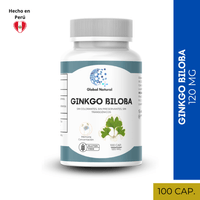 Ginkgo Biloba x 100 capsulas de 120 MG - Global Natural