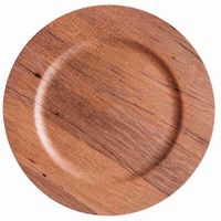 Plato de Sitio DECO HOME Amaderado Bosque Natural