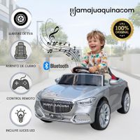 Carro a Batería Musical  BELMONT con Luces Led Colección Exclusiva Silver