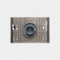 Individuales Rectangulares 6 pzas Gris para Mesa Cromo