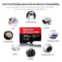 Tarjeta de memoria micro SD Sandisk extreme pro 256 GB