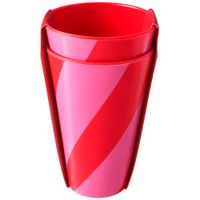Set de Vasos DECO HOME Melamine Candy Rojo x2un