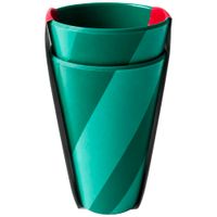 Set de Vasos DECO HOME Melamine Candy Verde 2pzas