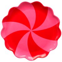 Plato DECO HOME Melamine Candy Rojo