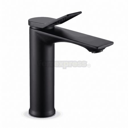 Mezcladora Negro Mate para Lavatorio Baño Sevilla Alta