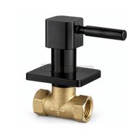 Llave de Ducha Negro Mate Agua Fría Palito Kansas Valody
