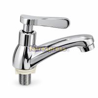 Grifo cromado agua fria para lavabo tradicional