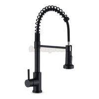 Grifo Mezcladora al Mueble Negro Mate Fratelli