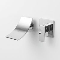 Mezcladora a la Pared para Baño Cromada Cascada