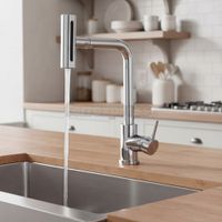 Mezcladora de Cocina Cromado al Mueble Singapur 4 Funciones