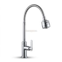Caño pico al mueble flexible de bronce cromado Rubinetto