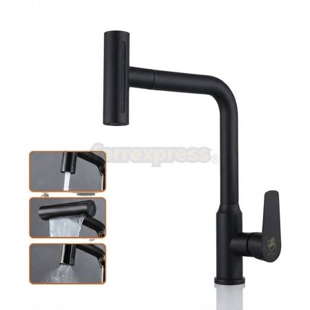 Mezcladora al Mueble Monocomando Modelo Pico Giratorio Gris Horse