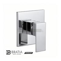 Mezcladora Monocomando Ducha Cromada Bratia Bronce Premium