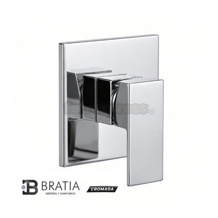Mezcladora Monocomando Ducha Cromada Bratia Bronce Premium