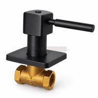 Llave de Ducha Negro Mate Agua Fría Palanca Kansas