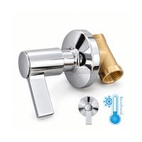 Llave de Ducha Cromada Agua Fría Palanca Monaco
