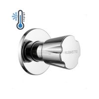 Llave de Ducha Cromada Bronce Agua Fría Perilla Asturias