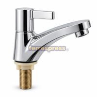 Grifo cromado bronce acero agua fria para baño lavabo tradicional