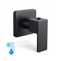 Llave de Ducha Negro Mate Agua Fría Aleta Valody
