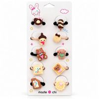 Set de 10 Colets para Niñas con Figuras 3D de Ositos Kawaii