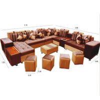 SECCIONAL MODELO EUROPEO COLOR MARRON