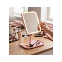 Espejo de Maquillaje Tactil Recargable 3 tonos de luz