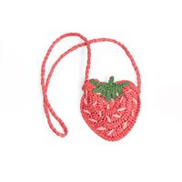 Bolso Niña Sfera Flecos Tassels Mx Beige Rojo