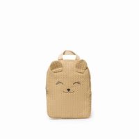Bolso Niña Sfera Estrellita Pompon Metalizado Beige
