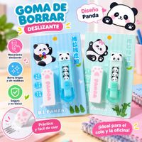 SET X 2 UND DE BORRADOR KAWAII OSO PANDA