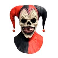 Máscara de Payaso Bufón Demoníaco Látex Halloween
