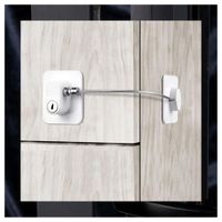 Seguro Multiuso con Chapa y Cable Metal Jgo 2 Unds