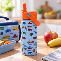 Tomatodo cars Infantil de Acero Inoxidable 500 ml con Boquilla y Asa Cars y aventura