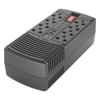 Estabilizador de Voltaje Teros TE-7182N AVR 1200VA 600W 8 Tomas 4 Puertos USB Negro