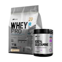 WHEY PRO 3 KG VAINILLA Y GLUTAMINA UN 200 GR