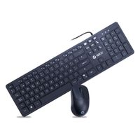 Combo Teclado y Mouse Teros TE-5019S USB con Tecla Copilot Español Negro