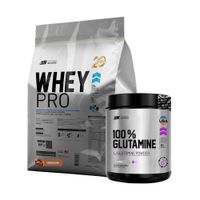 WHEY PRO 3 KG CHOCOLATE Y GLUTAMINA UN 200 GR