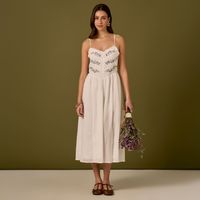 Vestido Midi Mujer Detalle Amc