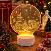 Luz Decorativa Acrílica con Base 17x21cm Navidad
