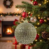 Colgante Glam Dorado 8cm Navidad