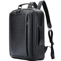 Mochila De Cuero Vacuno Para Viaje OSSIAN 2290 Laptop 15 Pulg